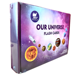 Miniwhale's Universe Flashcards for children of 3 years and above