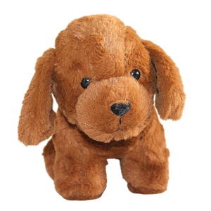Brown dog stuffed toy